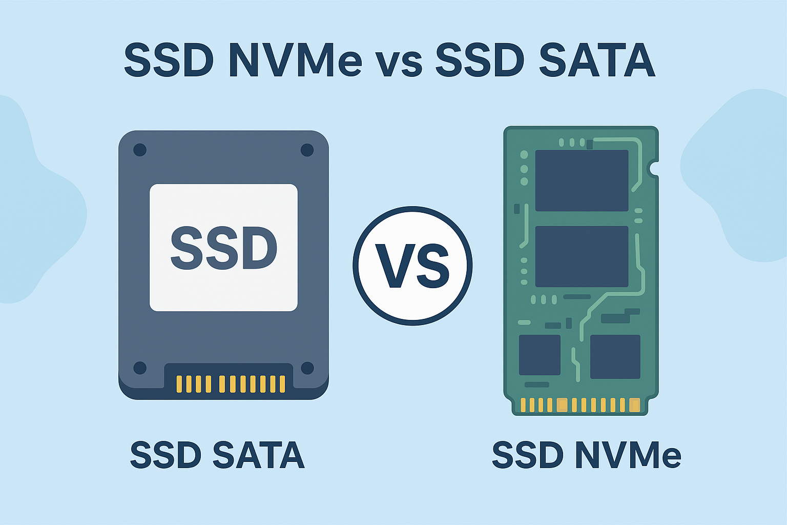 Comment choisir le bon type de stockage : SSD NVMe vs SSD SATA